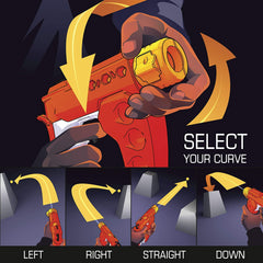 Nerf Rival Curve Shot Flex XXI-100 Blaster 5 Rival Rounds