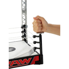 WWE Raw Toy Playset Super Strikers Slam N Launch Arena Figure Ring