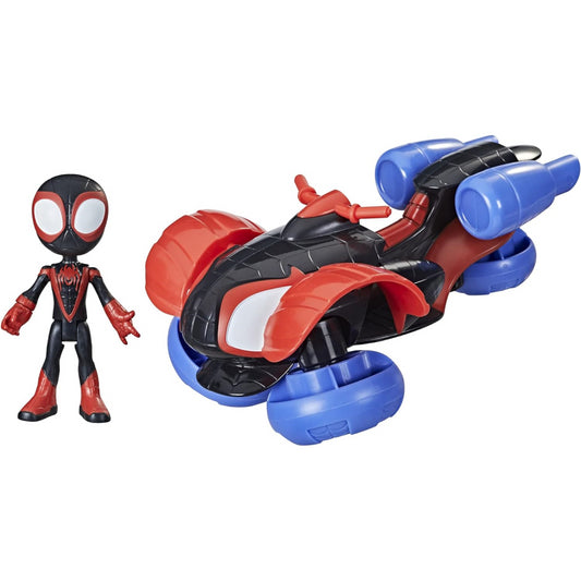 Marvel Spiderman and His Amazing Friends Change 'N Go Techno-Racer Miles Figure