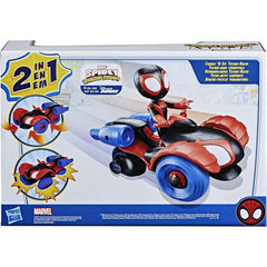 Marvel Spiderman and His Amazing Friends Change 'N Go Techno-Racer Miles Figure