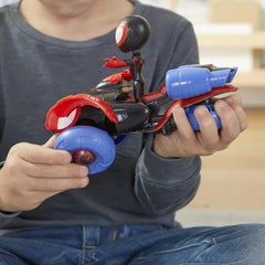 Marvel Spiderman and His Amazing Friends Change 'N Go Techno-Racer Miles Figure