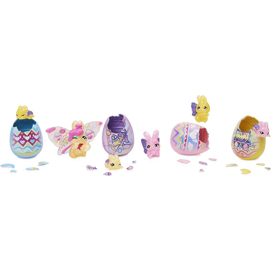 Hatchimals CollEGGtibles Family Spring Basket Pink & Blue