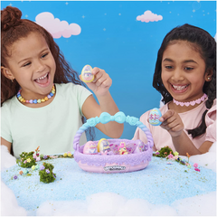 Hatchimals CollEGGtibles Family Spring Basket Pink & Blue