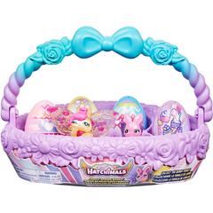 Hatchimals CollEGGtibles Family Spring Basket Pink & Blue
