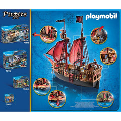 Playmobil Pirates Skull Pirate Ship 132pc