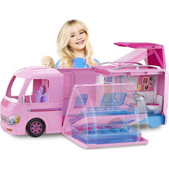Barbie Dream Camper Playset Transforming Van & Fold Out Campsite & Pool