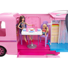 Barbie Dream Camper Playset Transforming Van & Fold Out Campsite & Pool