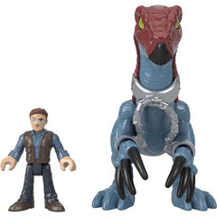 Imaginext Jurassic World Action Figure - Therizinosaurus & Owen Dinosaur