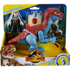 Imaginext Jurassic World Action Figure - Therizinosaurus & Owen Dinosaur