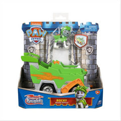 Paw Patrol Rescue Knights Deluxe Vehicle & Action Figure - Rocky
