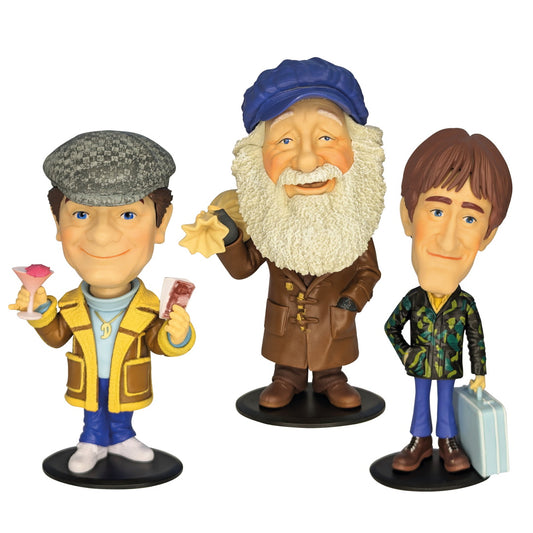 Only Fools and Horses Bobble Head Vinyl 6 Inch Figures Set of 3 - Del Boy, Rodney and Uncle Albert