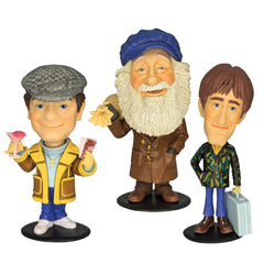 Only Fools and Horses Bobble Head Vinyl 6 Inch Figures Set of 3 - Del Boy, Rodney and Uncle Albert