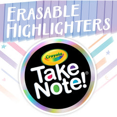 Crayola Take Note Eraseable Highlighters in 6 Colours