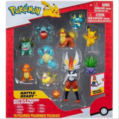 Pokemon Battle Ready Battle Figures Multi-pack - 10 figures included