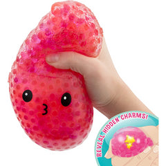 Bubbleezz Jumbo Rainbow Poo Polka Dotted Squishy Red