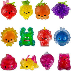 Bubbleezz Jumbo Rainbow Poo Polka Dotted Squishy Red