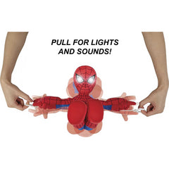 Marvel City Swinging Spider-Man Plush Figure 11in Soft Super Hero Doll