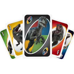 UNO Jurassic World Dominion Card Game 2-4 Players