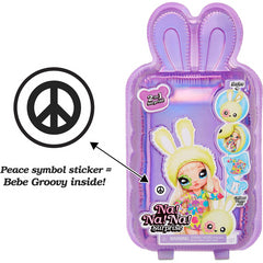 Na Na Na Surprise 2-in-1 Fashion Doll and Plush Purse Series 4 - Bebe Groovy