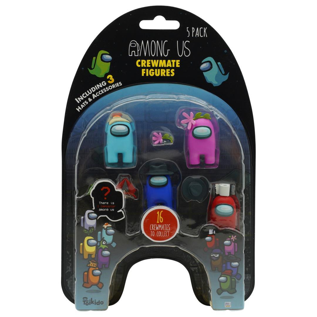 Official & Fully Licensed Among Us Crewmate Figures 5 Pack v3 - Maqio
