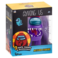 Official & Fully Licensed Among Us Purple Action Figure 11.5cm Window Box - Maqio