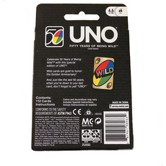 Mattel UNO 50th Anniversary Edition New Kids Childrens Card Game