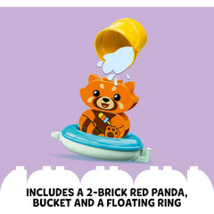 LEGO 10964 DUPLO Bath Time Fun Floating Red Panda Bath Toy