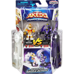 Akedo Powerstorm vs Pack 2 Mini Battling Warriors - Prideheart Vs Darkspike