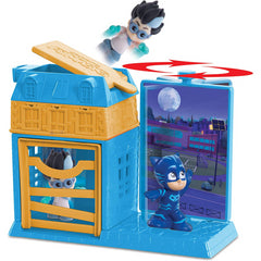 PJ Masks Catboy & Romeo Night Time Micros Trap & Escape Playset