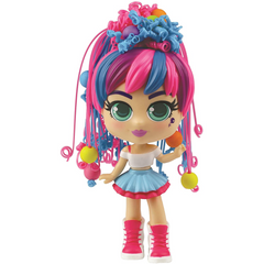 Curligirls Pop Teenage Play Doll Purple & Red Magic Hair 14cm - Bayli