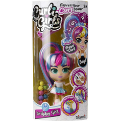 Curligirls Pop Teenage Play Doll Purple & Red Magic Hair 14cm - Bayli