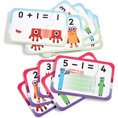 Learning Resources Number Blocks Adding and Subtracting Puzzle Set 40pcs