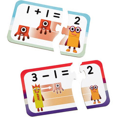 Learning Resources Number Blocks Adding and Subtracting Puzzle Set 40pcs