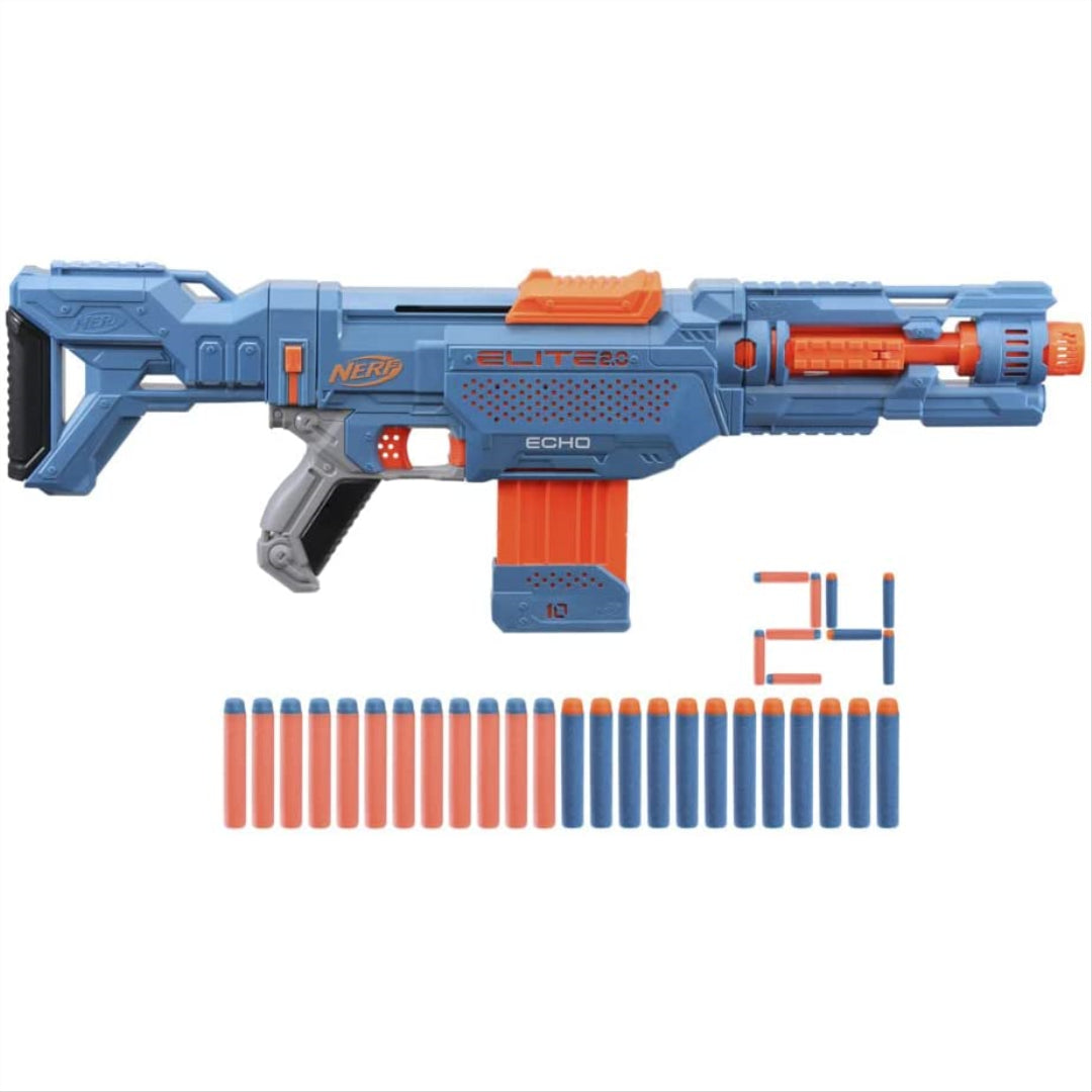 Nerf Elite 2.0 Stormcharge Motorized Blaster, 20 Nerf Elite Darts, 10-Dart  Clip, Stock, Barrel 