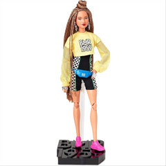 Barbie Doll BMR1959 With Braided Hair Yellow Top and Pink Shoes