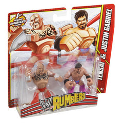 WWE Rumblers Tensai and Justin Gabriel Action Figure, 2-Pack - Maqio