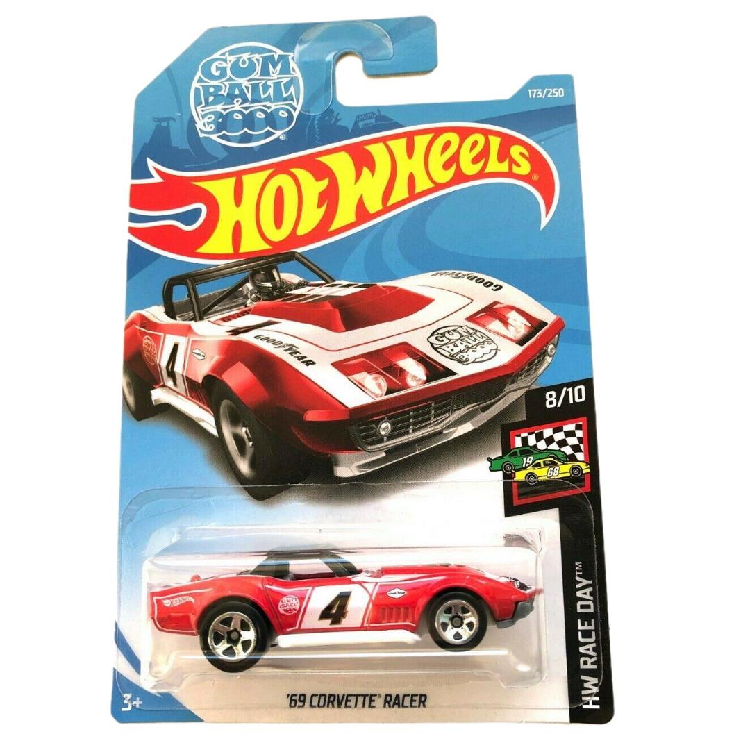 Hot Wheels Die Cast Vehicle Corvette Racer 1969 Maqio