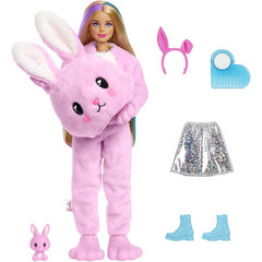 Barbie Cutie Reveal Doll with Bunny Plush and Pink Bunny Costume & 10 Surprises