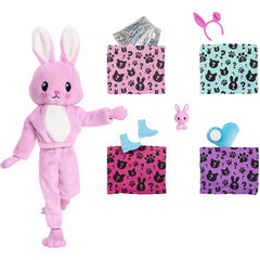 Barbie Cutie Reveal Doll with Bunny Plush and Pink Bunny Costume & 10 Surprises