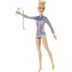 Barbie Rhythmic Gymnastics Blonde Doll with Letard and Accessories