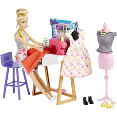Barbie Fashion Designer Doll 12in & Studio 25+ Design & Fashion Accessories