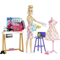 Barbie Fashion Designer Doll 12in & Studio 25+ Design & Fashion Accessories