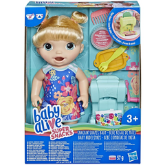 Baby Alive Snackin’ Shapes Baby Doll That Eats & Poops with Accessories