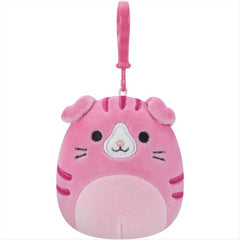 Squishmallows Geraldine the Scottish Fold Cat 3.5-Inch Clip Plush Toy