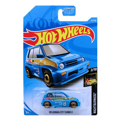 Hot Wheels Die-Cast Vehicle Honda City Turbo II 1985 -Blue
