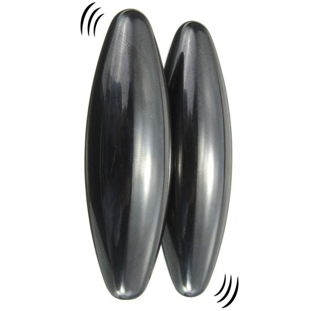 2 Large Powerful Rattle Snake Sensory Magnets Spinning Buzzing Hematite Eggs - Maqio