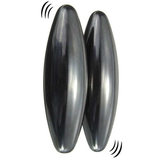 2 Large Powerful Rattle Snake Sensory Magnets Spinning Buzzing Hematite Eggs - Maqio
