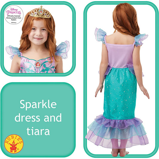 Rubie's Disney Princess Ariel Mermaid Costume Child Size Large 128cm (7-8 Years)