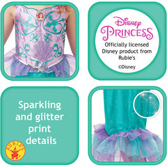 Rubie's Disney Princess Ariel Mermaid Costume Child Size Large 128cm (7-8 Years)