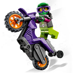 Lego City Stuntz Wheelie Stunt Bike Set & Minifigure 60296